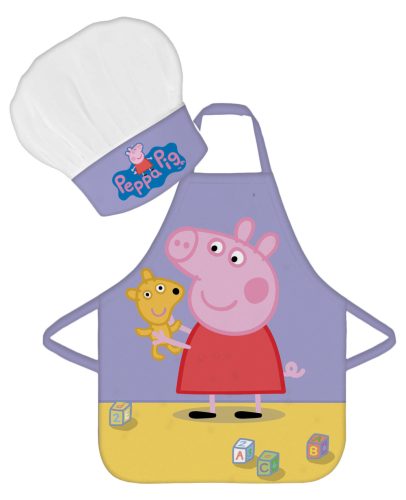 Bucatarie si accesorii - joc de rol pentru copii - Set sort si boneta de bucatarie pentru copii Peppa Pig