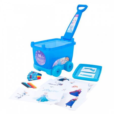Carucior cu accesorii de colorat Frozen [0]