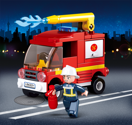 Set De Constructie Sluban - Mini Camion De Interventie [1]