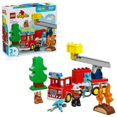 Jucarii - LEGO DUPLO Camion de pompieri cu furtun și pompier