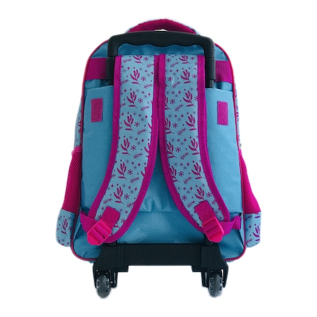 Troler mare pentru clasele primare 3 compartimente Frozen, 2 buzunare laterale [2]