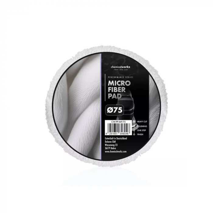 CW-PP-MP_chemicalWorkz_Microfiber_Pad_Disc_polish_abraziv_cu_microfibra_alb [1]