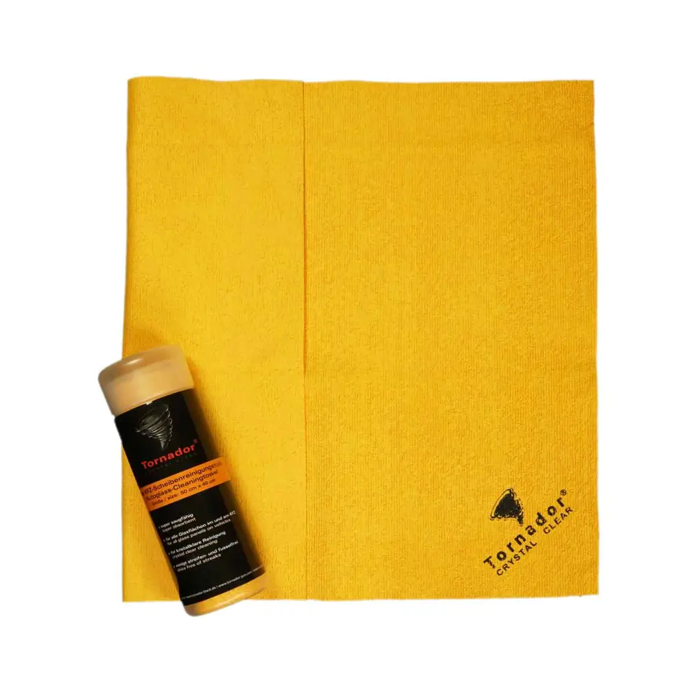 Produse microfibra - 877895_Tornador_Crystal_Clear_Cleaning_Towel_laveta_speciala_sticla_galbena_50x40cm