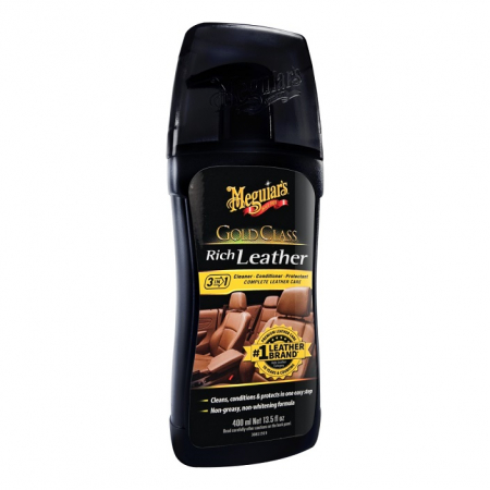 Piele - Gold Class Rich Leather Cleaner and Conditioner, solutie curatare si hidratare piele, 400 ml