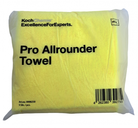 9998258_Koch_Chemie_Pro_Allrounder_Towel_Set_laveta_microfibra_profesionala_dual_face_fara_margini_galbena_40x40cm_pachet_5buc