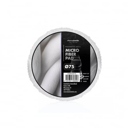 Polish - CW-PP-MP_chemicalWorkz_Microfiber_Pad_Disc_polish_abraziv_cu_microfibra_alb