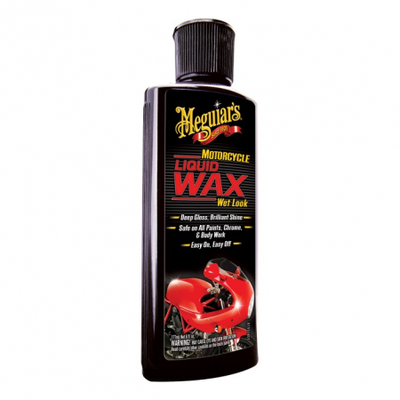 Ceară, sealant - Motorcycle Liquid Wax Wet Look, ceară lichidă curățare, polishare și protecție într-un singur pas, pentru motociclete, flacon 177 ml