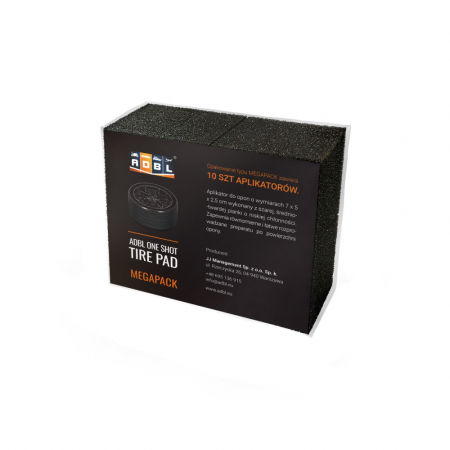 Bureți, aplicatori - One Shot Tire Pad Megapack, aplicator burete 70x50x25 mm, pachet 10 buc