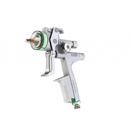Pistoale de vopsit - Sata_Pistol_vopsit_JET_5000B_HVLP_cu_pahar_plastic_reutilizabil_600ml_QCC_cu_stut_pivotant
