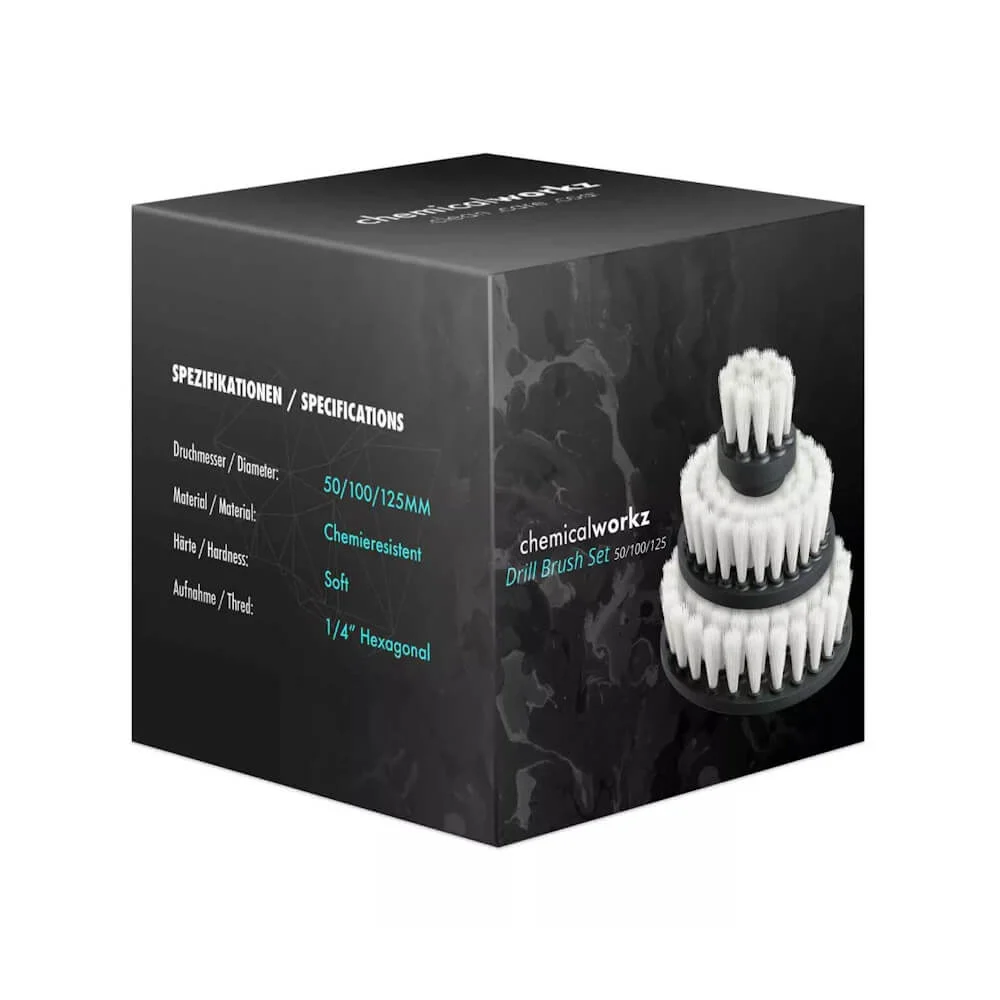 Perii, pensule - CW-DBS_chemicalWorkz_Set_perii_curatare_Drill_Brush_Set_Soft