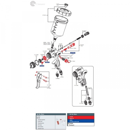 Piese de schimb, Consumabile - Set reparatii JET 5000 B