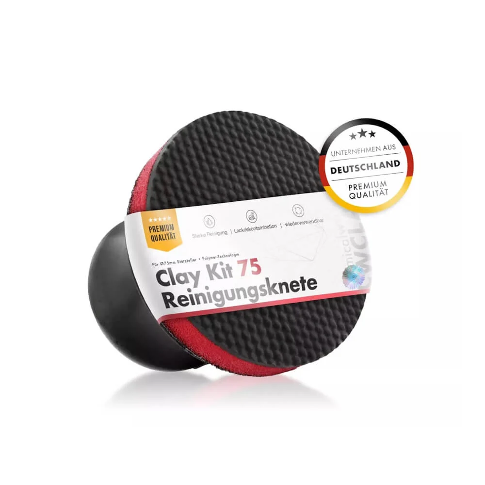 Decontaminare, Pre-tratare - CW-CK_chemicalWorkz_Set_suport_si_pad_argila_decontaminare_Clay_Kit_75mm.