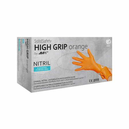 Protectie piele - 081310_AMPri_Solid_Safety_High_Grip_Orange_manusi_nitril_antialunecare_texturate_portocalii_cutie_50buc