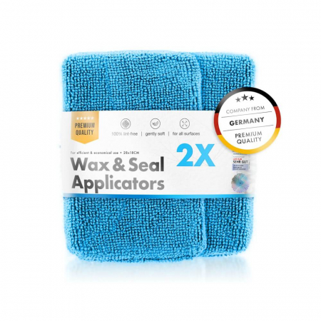 Bureți, aplicatori - CW_MWSA_BL_chemicalWorkz_Wax_and_Seal_Applicators_aplicator_microfibra_pentru_ceara_si_sealant_albastru_pachet_2buc.