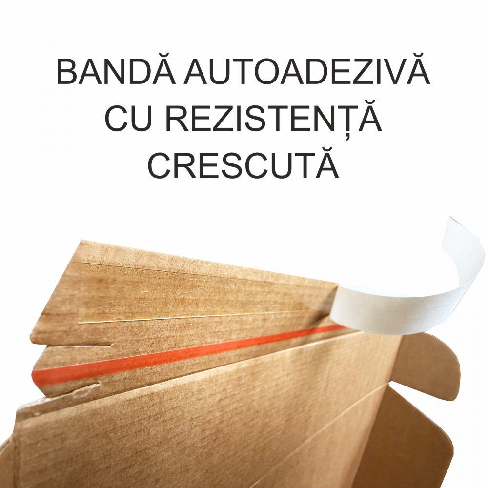 SET 20 cutii CURIERAT-ECOMMERCE 245x340x45mm cu AUTOADEZIV, BANDA DESIGILARE [3]
