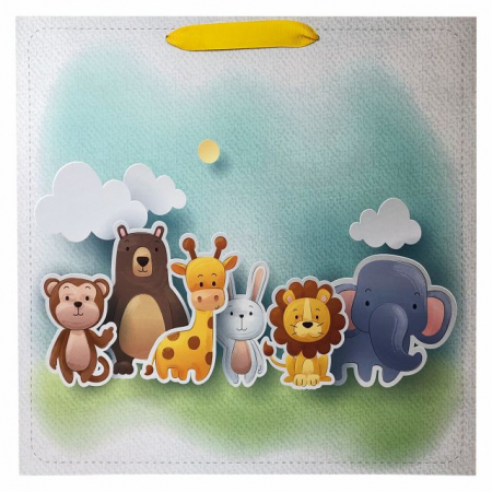 Punga de cadou cu model cu animale pentru copii, L [2]