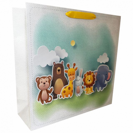 Punga de cadou cu model cu animale pentru copii, L [1]