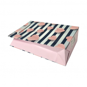 Punga de cadou mica, model elegant cu inimioare [4]