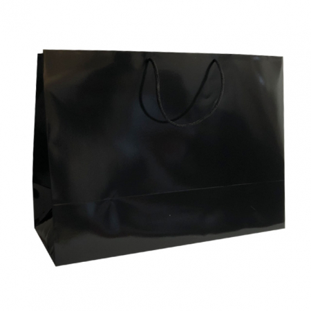 Punga cadou de hartie XXL negre [2]