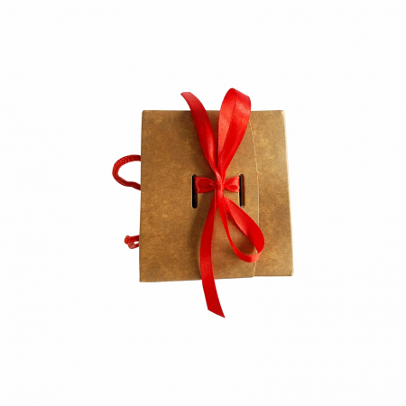 SET 10 Boxbag pungi cadou kraft model pahare pentru 1 sticla vin (35x10x9 cm) [2]