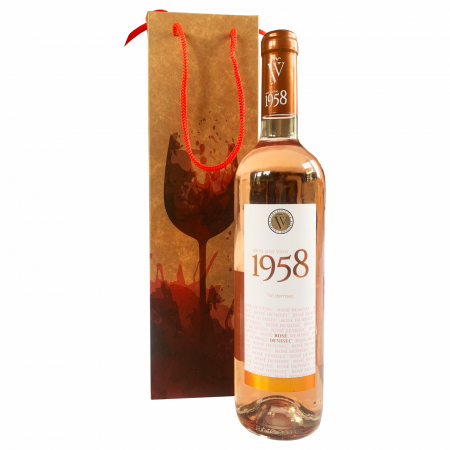 SET 10 Boxbag pungi cadou kraft model pahare pentru 1 sticla vin (35x10x9 cm) [1]