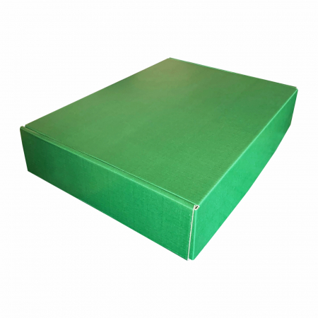 Cutii autoformare 35x25x7 cm - Cutie microondul cu autoformare verde 35x25x7 cm