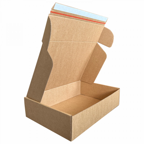 Cutii curierat autoformare - SET 20 cutii CURIERAT-ECOMMERCE 230x330x80mm cu AUTOADEZIV, BANDA DESIGILARE