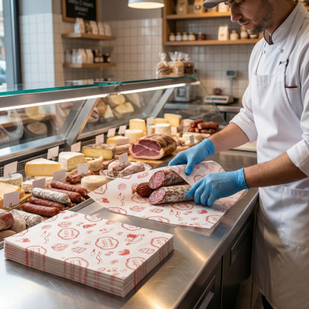 Hartie de impachetat | ambalat - Hartie de impachetat cu polietilena, 25x37 cm, 60+10g,  cutie de 10 kg