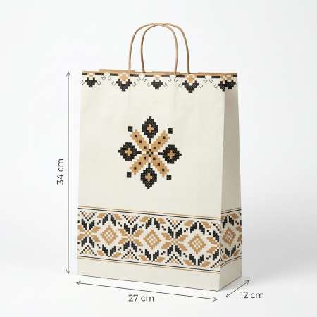 Pungi hartie cu maner - sacose-cu-maner-rasucit-27x12x34-cm-traditional