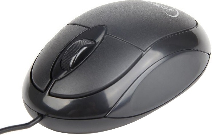 MOUSE GEMBIRD, PC sau NB, cu fir, USB, optic, 1000 dpi, butoane/scroll 3/1, , negru, Cod Produs: MUS-U-01 [1]