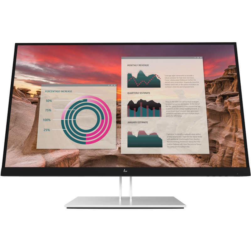 Electronice - HP E27u G4 27inch IPS QHD 16:9 1000:1 250cd/m2 5ms HDMI DP USB-C USB hub, Cod Produs: 189T3AA#ABB