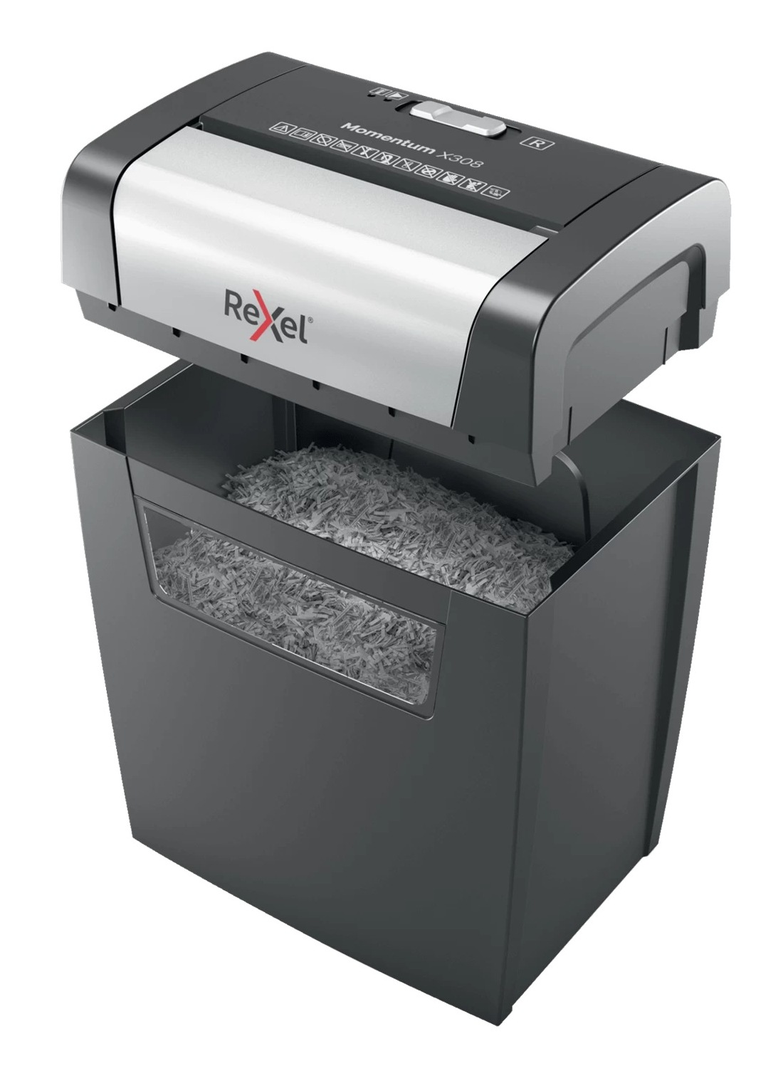 Distrugator manual documente MOMENTUM X308, 8 coli, P3, cross-cut (tip confeti) Rexel Cod Produs: 2104570EU [2]