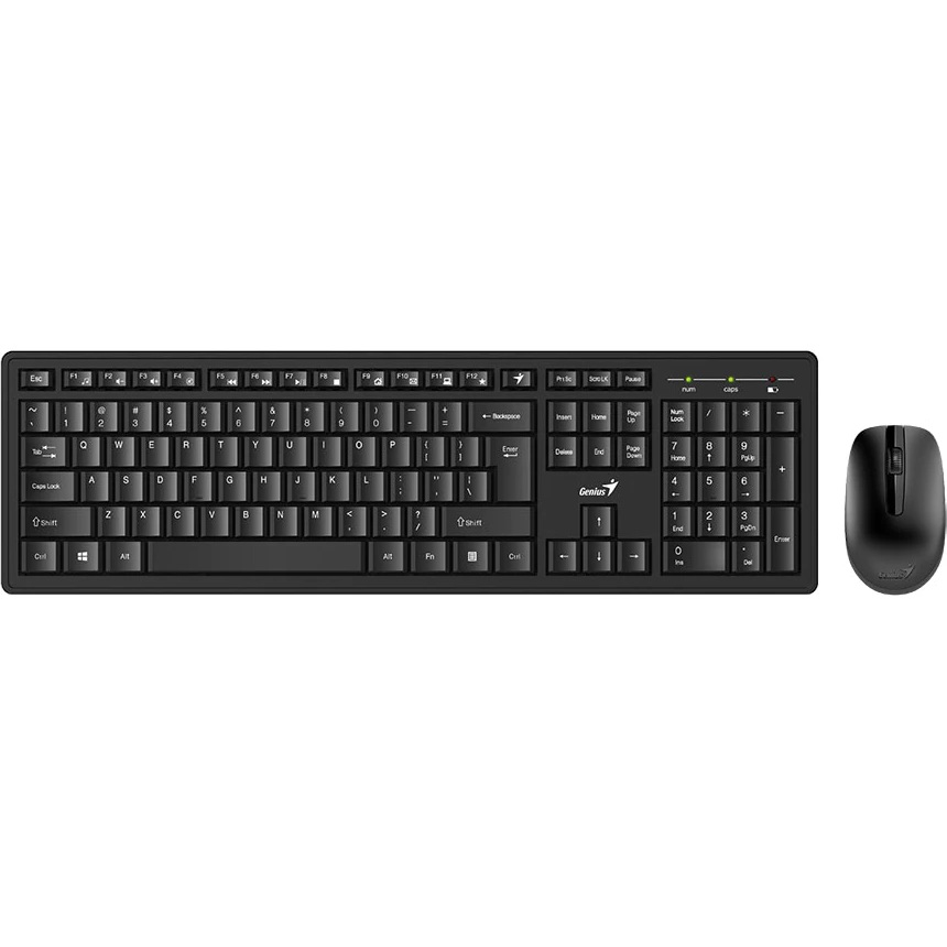 Tastaturi - KIT wired GENIUS USB, tastatura 104 taste (concave) + mouse optic 1000dpi, 3 butoane, black, Cod Produs: 31330007400