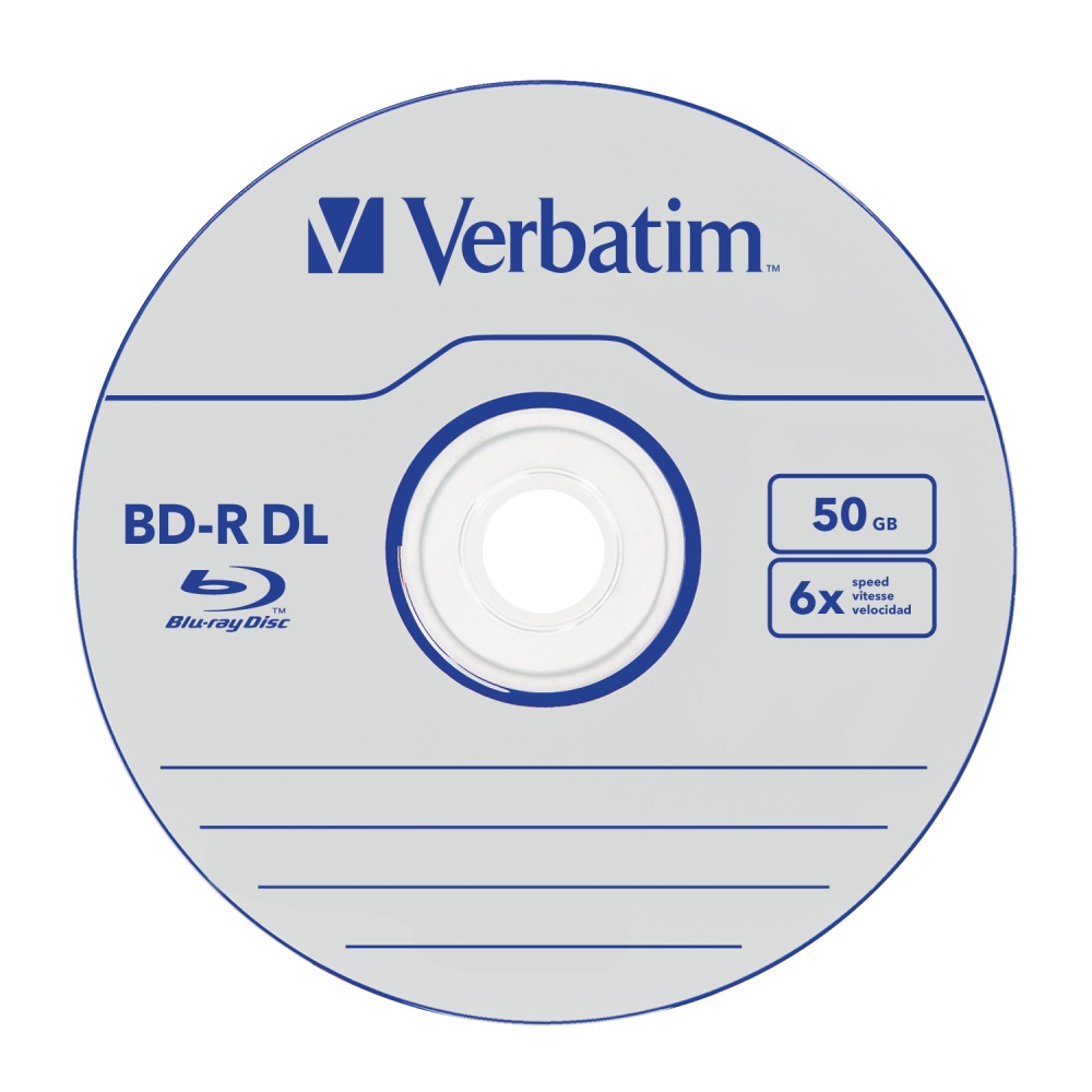 BLANCURI  Verbatim BD-R VERBATIM DL 6X 50GB WHITE BLUE 10SP, Cod Produs: 43746 [1]