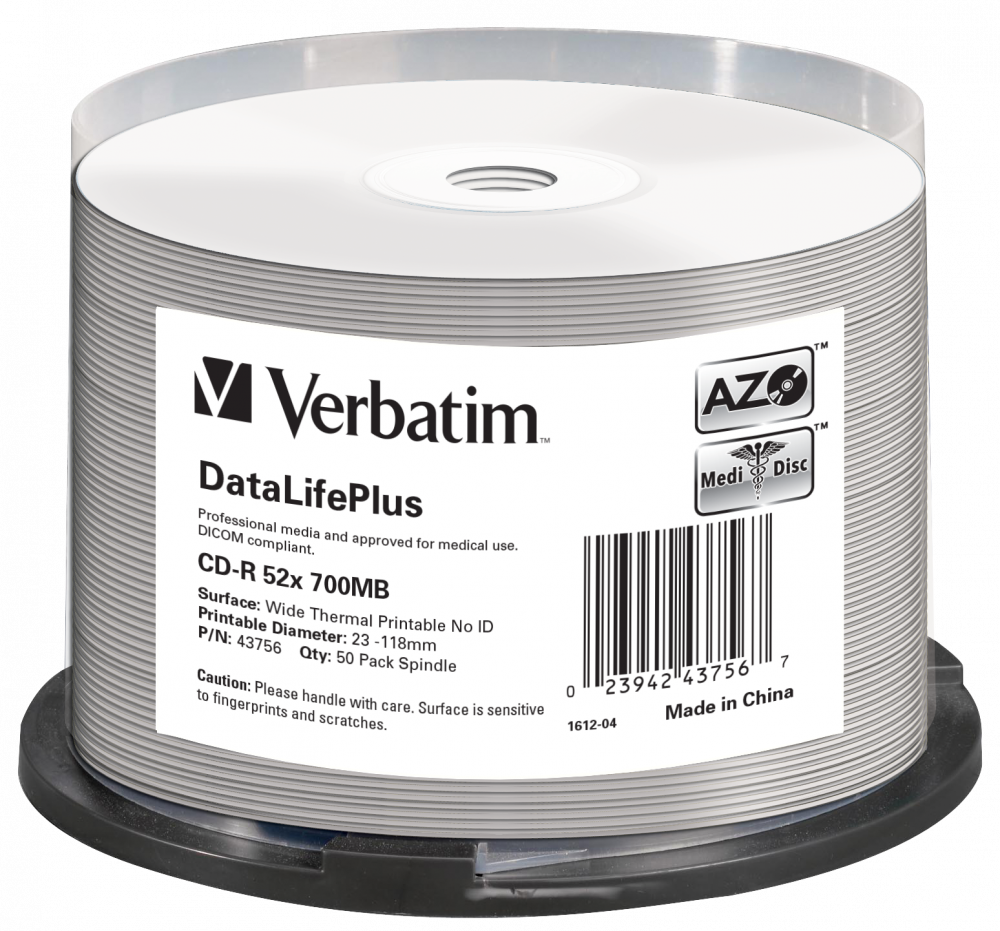 CD-R VERBATIM 700MB, VITEZA 52X, SPINDLE, 50 BUC, Cod Produs: 43756 [1]