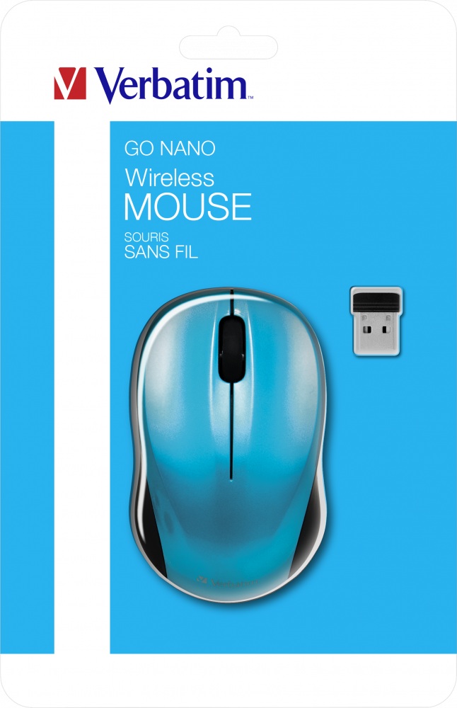 MOUSE Verbatim GO NANO WIRELESS CAR BLUE, Cod Produs: 49044 [2]