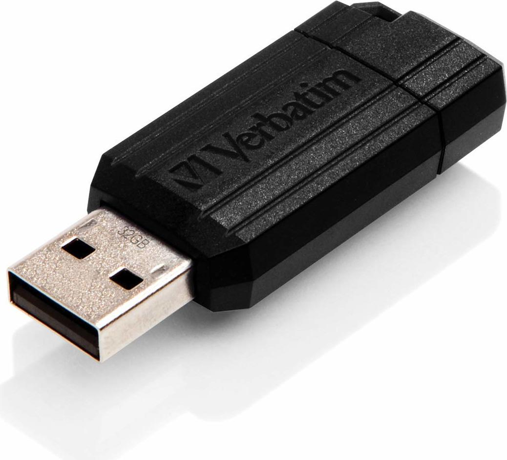 Electronice - MEMORIE USB VERBATIM PINSTRIPE 32GB, USB 2.0, NEGRU Cod Produs: 49064