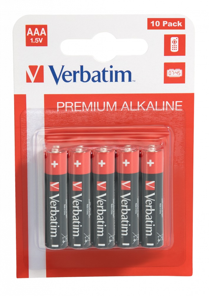 Baterii generale - BATERIE VERBATIM  AAA (R3), 1.5V alcalina, 10 buc., Cod Produs: 49874