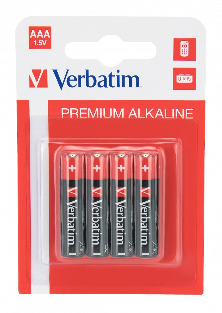 Baterii generale - BATERIE VERBATIM  AAA (R3), 1.5V alcalina,  4 buc., Cod Produs: 49920