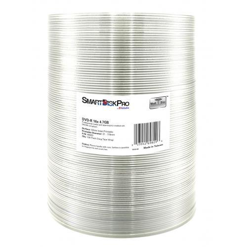 Blank-uri - VERBATIM 69829 SMDI PRO DVD-R 4.7GB Wrap 100buc, Printable Matt Cod Produs: 69829