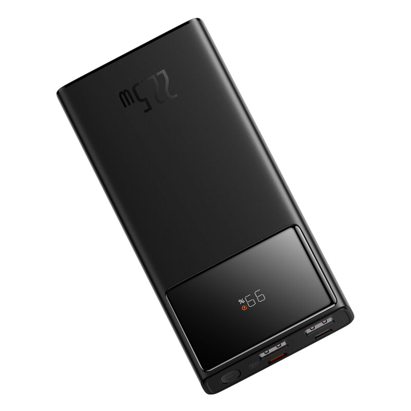 Electronice - POWER BANK Baseus Star-Lord Digital, display, capacitate 10000mAh, 22.5W, 2 x USB; 1 x USB Type-C, total 5V/3A, negru, Cod Produs: PPXJ100001