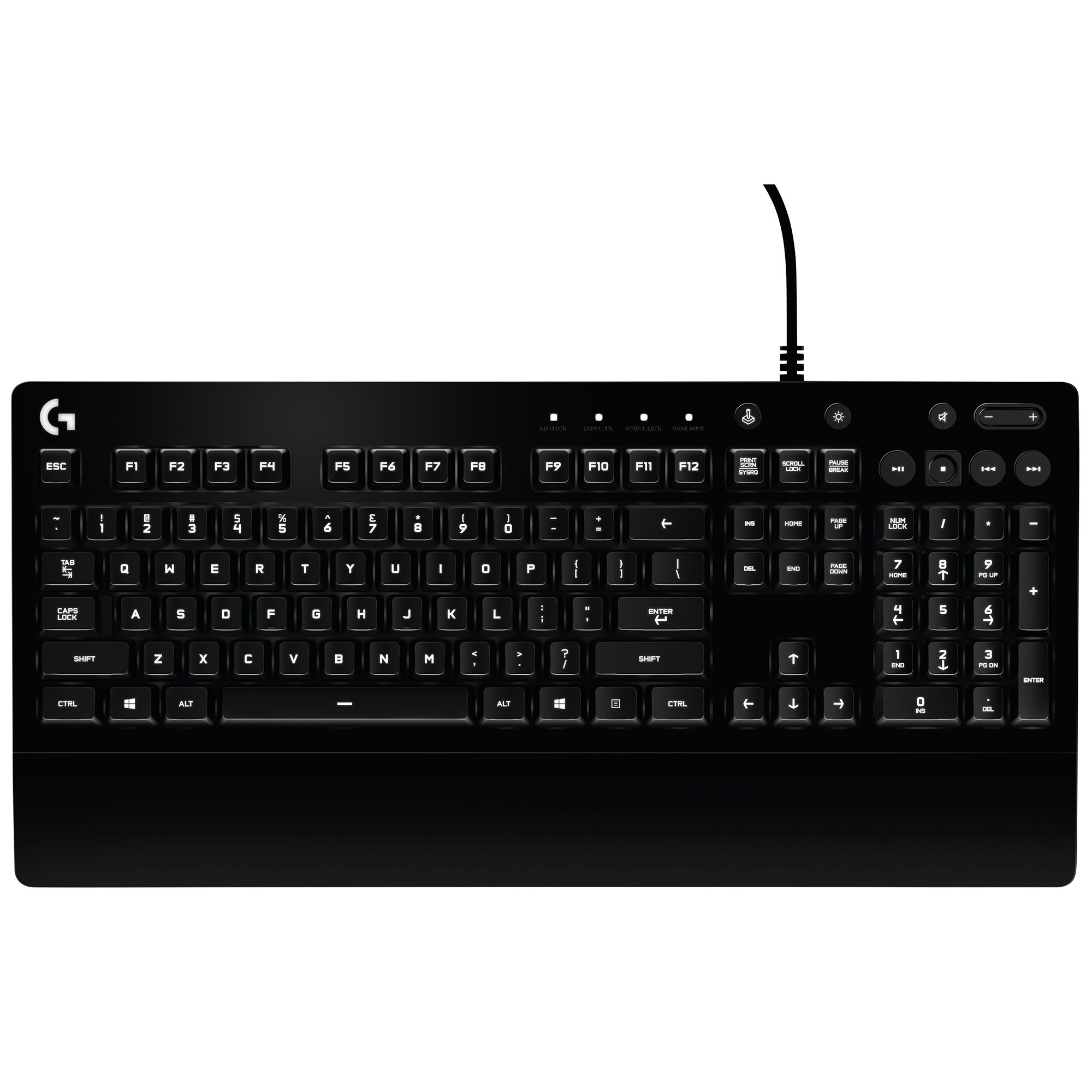 Tastaturi - TASTATURA LOGITECH Gaming USB, iluminata, black Cod Produs: 920-008093