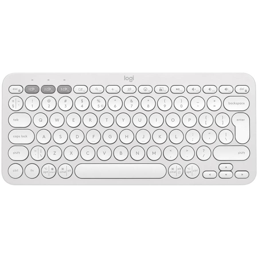 Electronice - Tastatura Bluetooth Logitech Pebble Keys 2 K380s, Multi-Device, Tonal White 45507172, Cod Produs: 920-011852