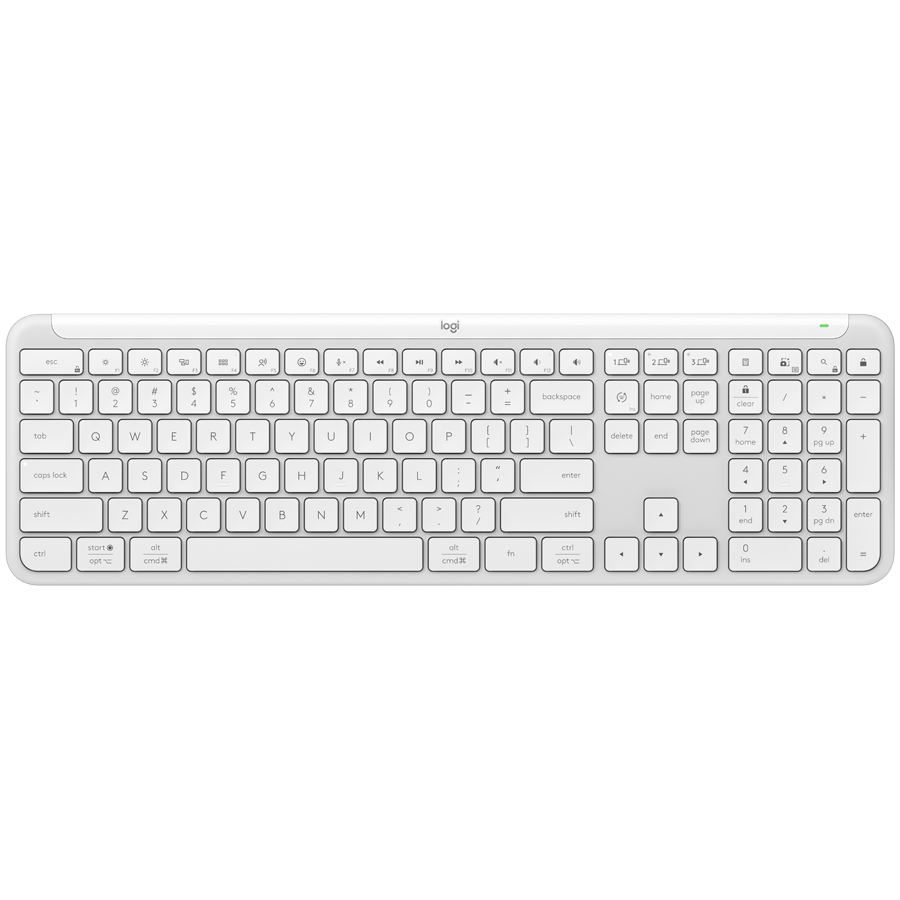 Electronice - LOGITECH SIGNATURE SLIM WIRELESS KEYBOARD K950 - OFF WHITE - US INTL - 2.4GHZ/BT - INTNL-973 Cod Produs: 920-012466