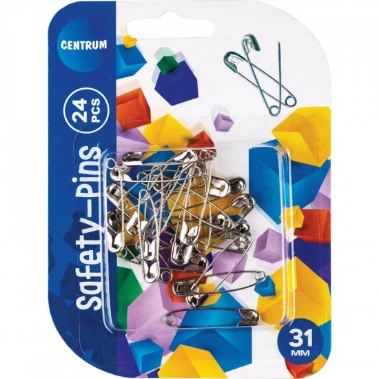 Ace, capse, agrafe, clipsuri, pioneze - Ace de siguranta 31 mm 24 buc/blister