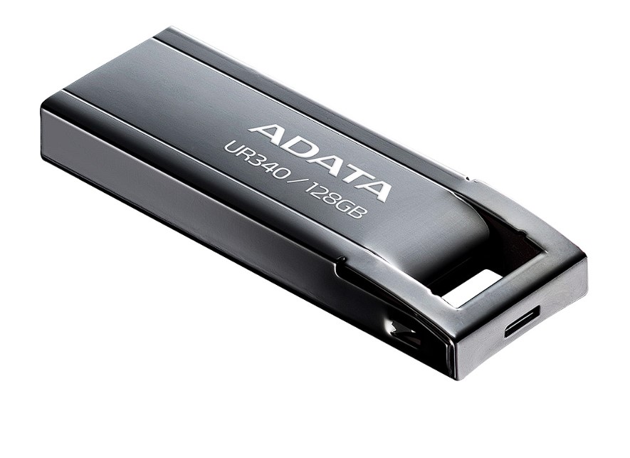 MEMORIE USB 3.2 ADATA UR340 128GB BLACK METALIC, Cod Produs: AROY-UR340-128GBK [1]
