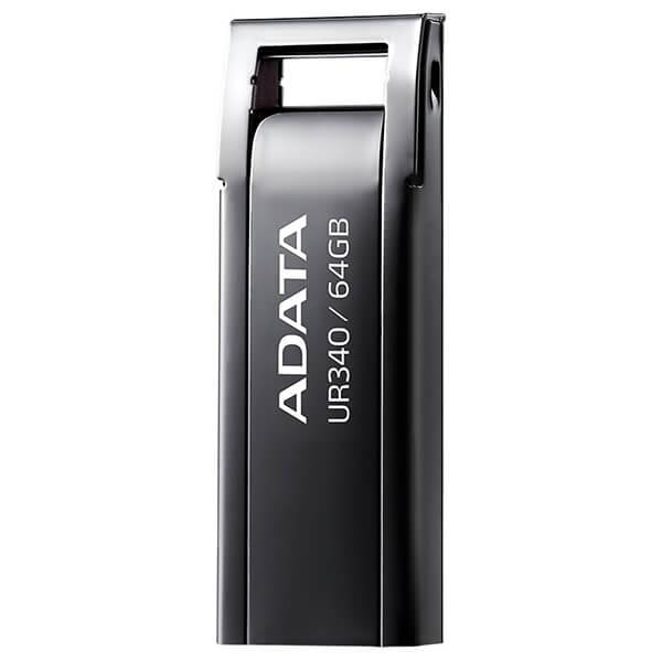 Electronice - MEMORIE USB 3.2 ADATA UR340 64GB BLACK METALIC Cod Produs: AROY-UR340-64GBK