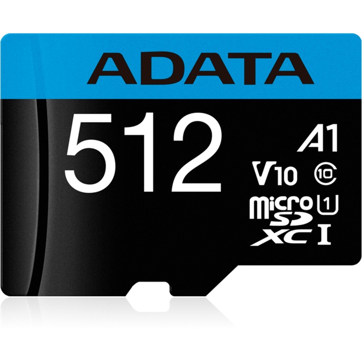 CARD MicroSD ADATA, 512 GB, MicroSDXC, clasa 10, standard UHS-I U1, Cod Produs: AUSDX512GUICL10A1-RA1 [1]