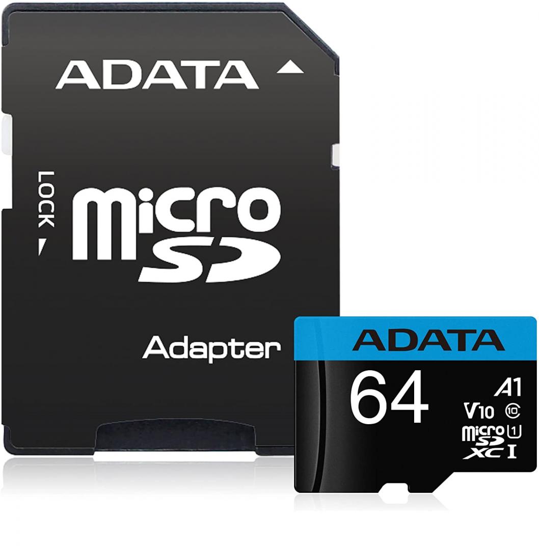 Electronice - MICROSDXC 64GB AUSDX64GUICL10A1-RA1, Cod Produs: AUSDX64GUICL10A1