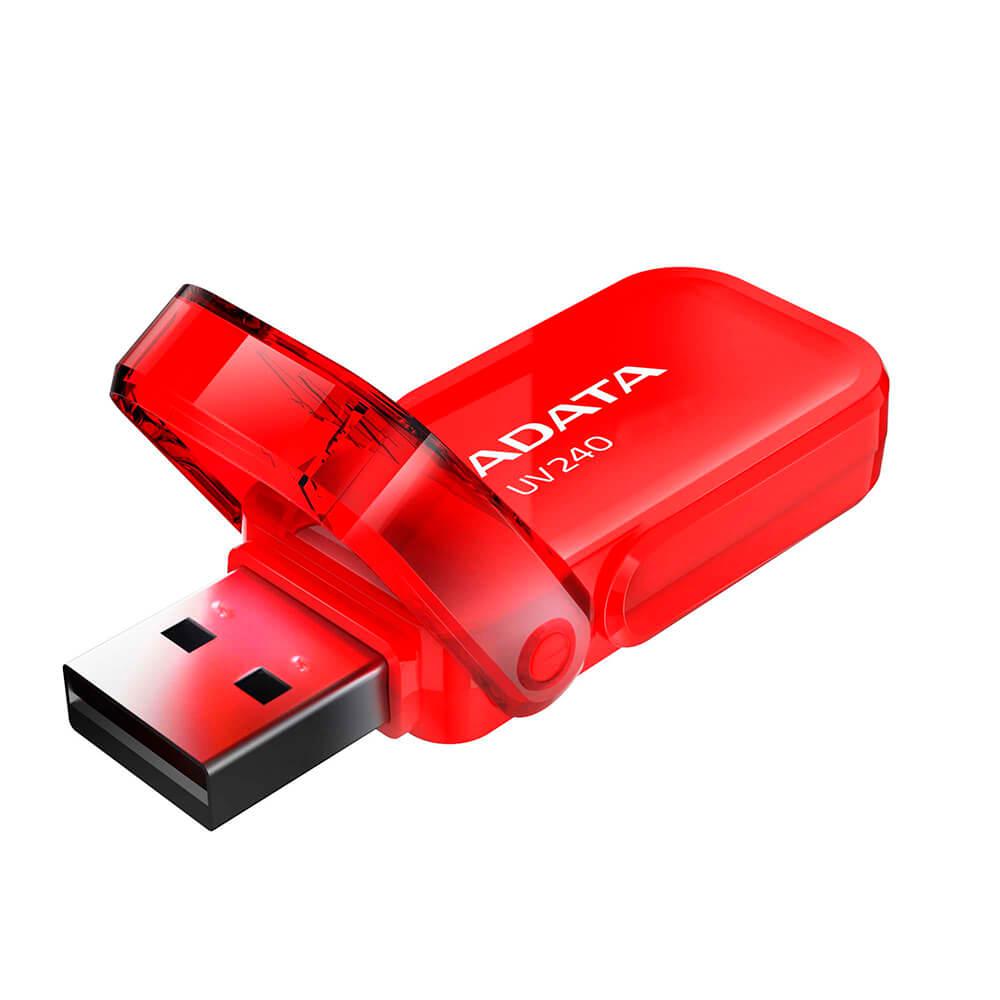 Electronice - MEMORIE USB 2.0 ADATA 32 GB, cu capac, carcasa plastic, rosu, Cod Produs: AUV240-32G-RRD